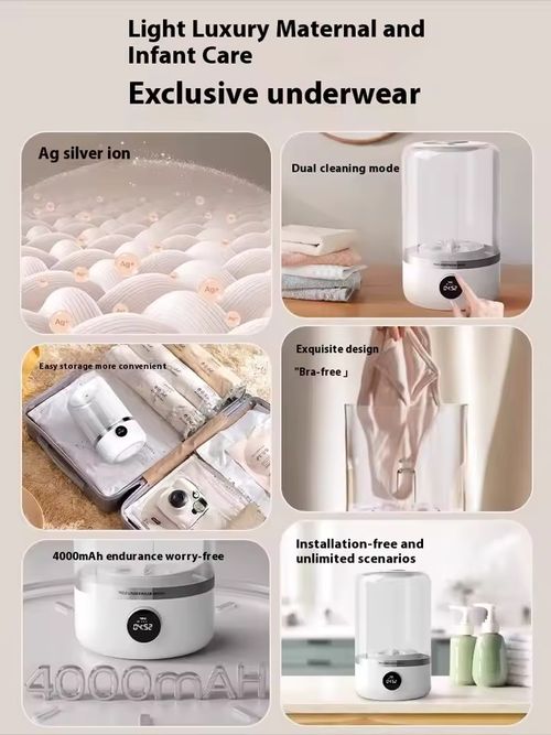 Wireless washing machine portable underwear cleaner 1L mini Socks Washing Machine Dehydratable Laundry Bucket