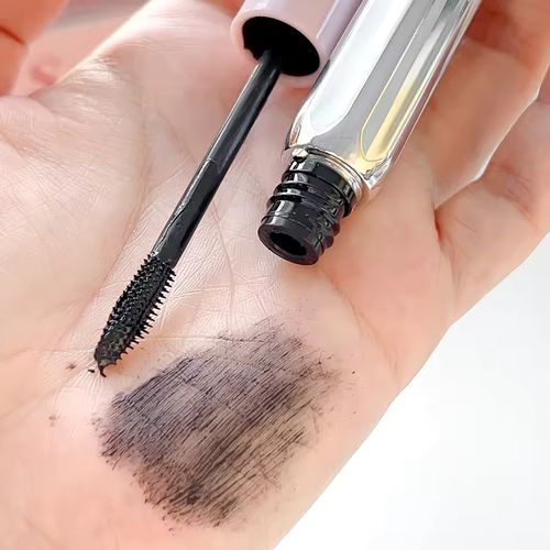 2pc 2in1 Mascara Brush (Waterproof) Black Mascara (Lengthening) Smudge-proof Natural Curl Fine Brush Head Mascara Eyelash Extender Makeup Tools