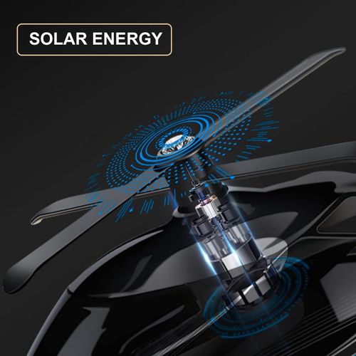 Solar Aircraft Car Ornaments Center Console 2025 New Car High-end Men's Car Interior Accessories Decorations