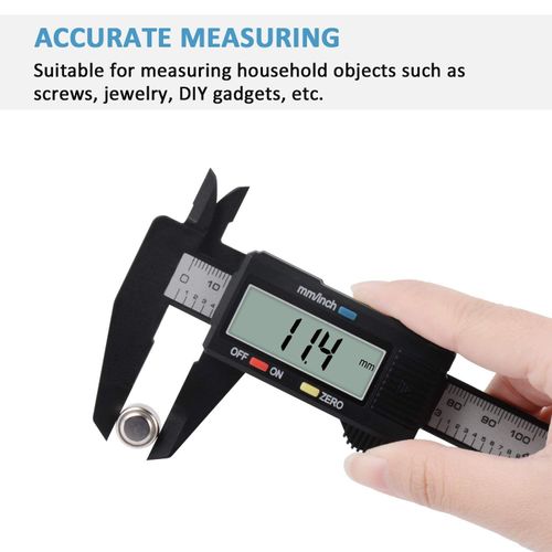 150mm 100mm Electronic Digital Caliper Carbon Fiber Vernier Caliper Micrometer Measuring Tool Digital Ruler