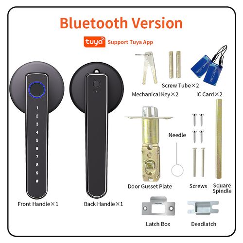 Fingerprint + password + key + card + graffiti APP, a total of 5 unlocking methods password lock
