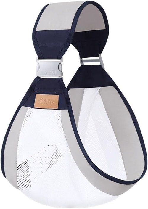 Comfortable, Adjustable Natural Cotton Baby Sling Carrier - Ideal for Newborns to Toddlers Under 44lbs(20Kg) - Breathable Half Wrap Hi