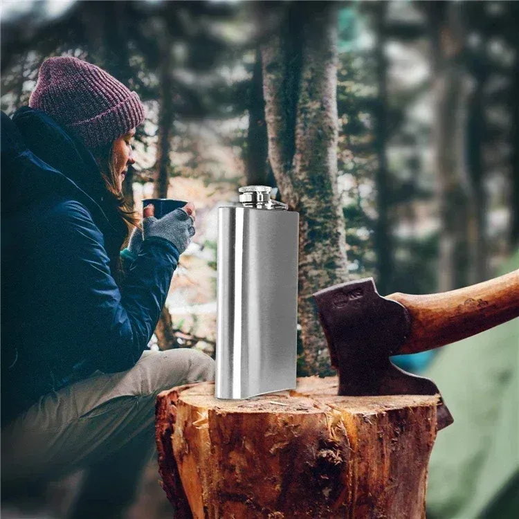 Carry-On Outdoor Portable Metal White Wine Bottle Set