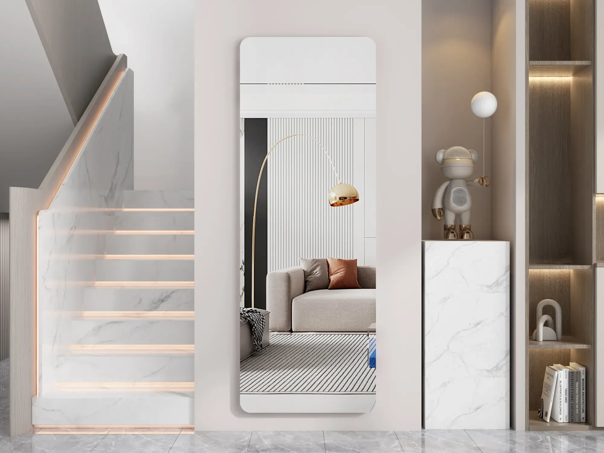 Flexible Mirror Sheets Self Adhesive Non Glass Mirror,Acrylic Mirrors for Wall,Mirror Tiles,Wall Mirror Full Length,Full Body Mirror,