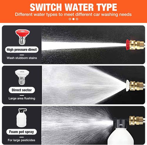 Automobile Water Gun Cordless 30BAR High Pressure Cleaner Electric Washer Spray Gun Car Wash Gun Water Cleaning Tool