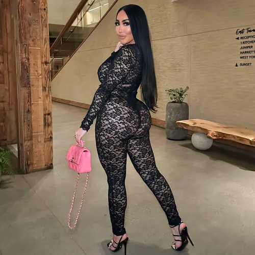 Lace See-Through Sexy Hot Girl Jumpsuit