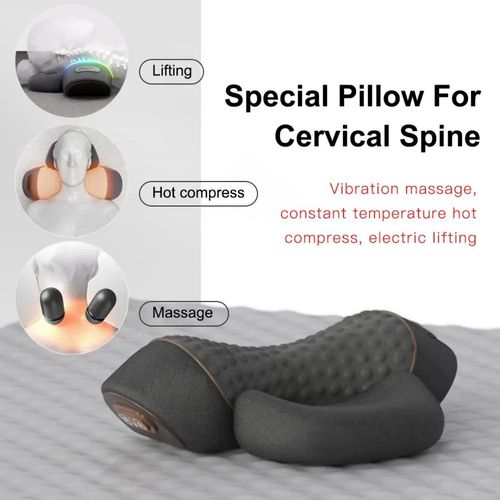 Massage Neck Hump- Fisiorest 3-in-1 Neck Massager Pillow for Shoulder Pain