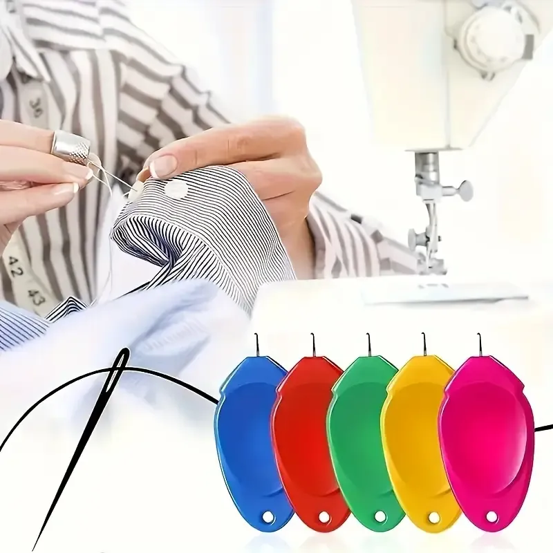 50-Pack Easy Sewing Essentials Plastic Needle Threader Set