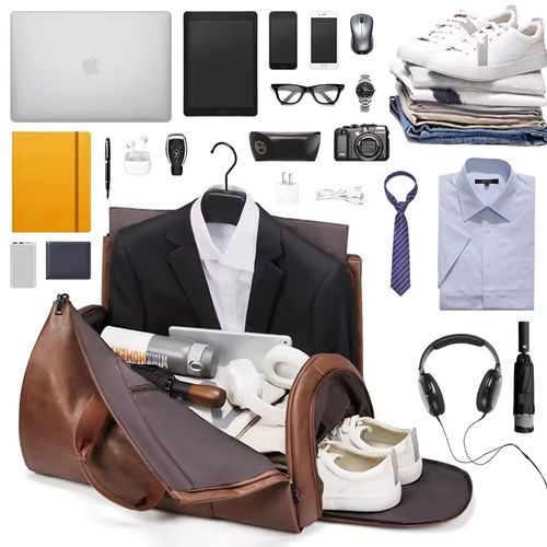 Waterproof Travel Tote Bag Set Organizer Shoe Bag Large Capacity Business Sports Bag Women's Shoulder Bag Men's Shoulder Bag Crossbody Bag