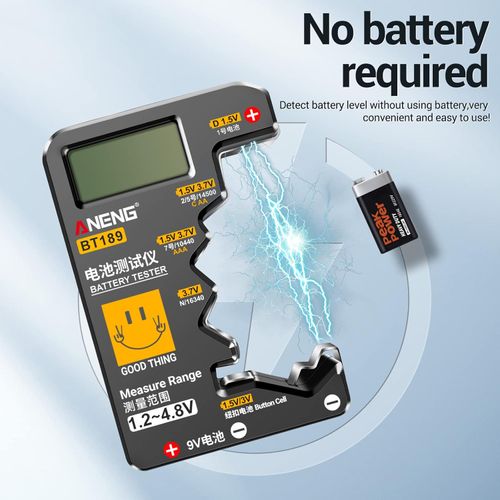 Digital Battery Tester Volt-Checkers For AA 9V Button Multiple Size Battery Tester Voltage-Meter Tools