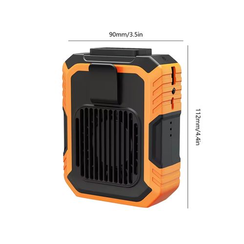 Portable Waist Fan Emergency Mobile Power USB Rechargeable 3 Speed 4000mAh Hands-free Portable Fan Cooling Security Waist Fan