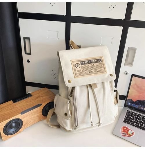 Canvas Backpack for Men and Women, 2025 New Model Large Capacity Travel Backpack, Simple School Bag for Middle School, High School, and College Students.