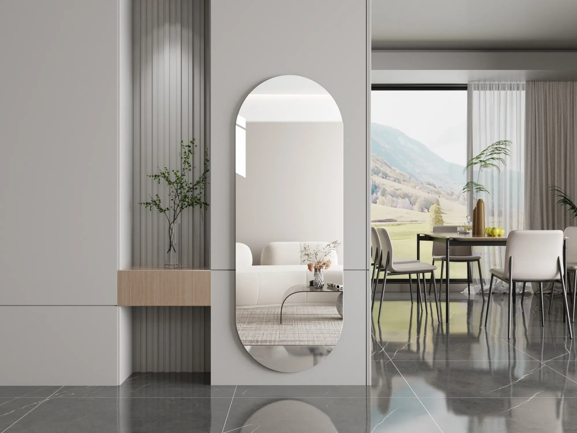 Flexible Mirror Sheets Self Adhesive Non Glass Mirror,Acrylic Mirrors for Wall,Mirror Tiles,Wall Mirror Full Length,Full Body Mirror,