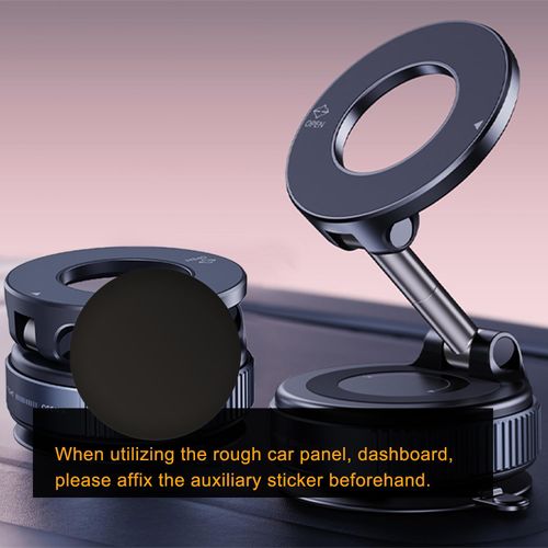 Strong Magnetic Car Phone Holder Foldable Design 360° Adjustable Vacuum Mount for Car,Desk,Bathroom,Universal Use