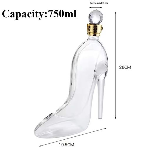 High Heels Soaking Wine Glass Bottle Sealed Jar Creative Empty Bottle Soaking Ginseng Wine Soaking Device Red Wine Bottle