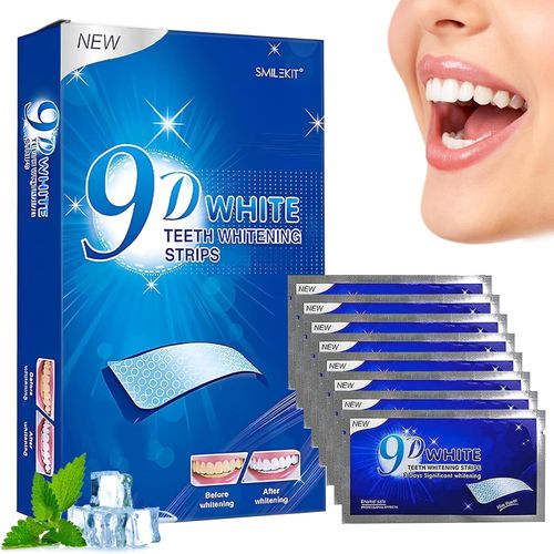 Teeth Whitening Strips, 28 Sensitive Teeth Whitening Individual Strips for Fast Yellowing Removal