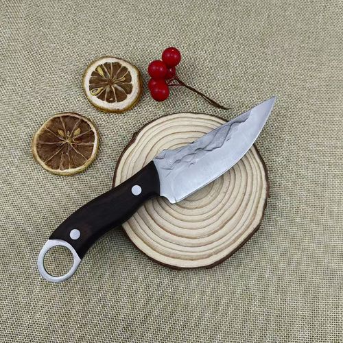 1pcs Kitchen Boning Knife Handmade Meat Cleaver Stainless Steel Butcher Knife Vegetable and Fruit Slicing Knife with Cover