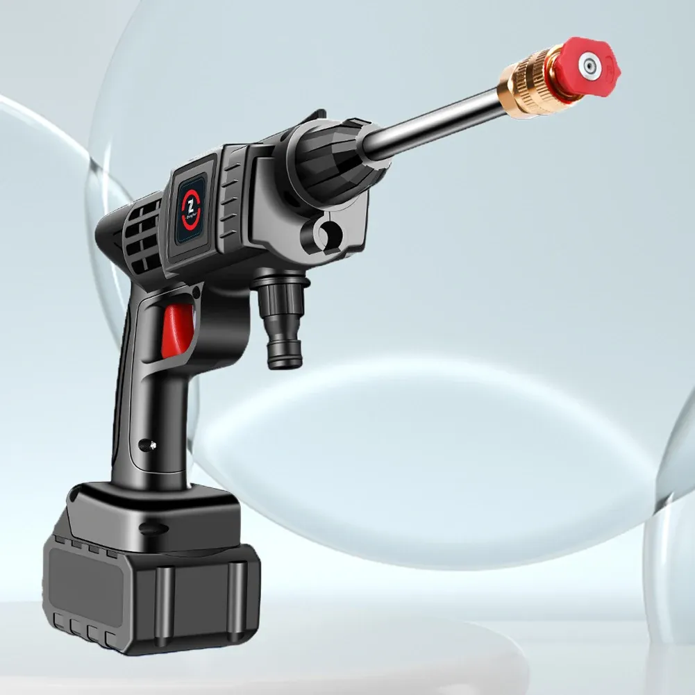 Automobile Water Gun Cordless 30BAR High Pressure Cleaner Electric Washer Spray Gun Car Wash Gun Water Cleaning Tool