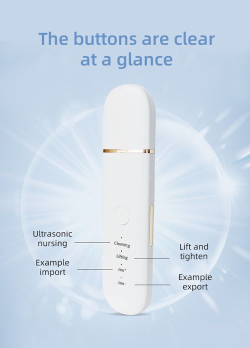 Ultrasonic Skin Scrubber Spatula, Improved Remover, Pore Cleanser, Face Scraper, Extractor, Face Deep Cleaning Machine for Women and Men