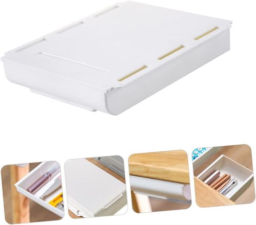 Storage Container Wall-mounted Drawer Organizer Large Size Storage Box White for Office and Home Organization