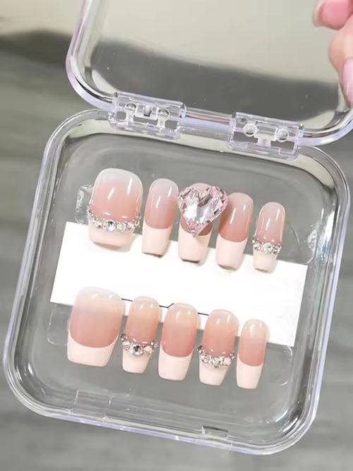 10 Pieces Handmade Press-On Nail Art, Wearable Adhesive Nails, Nail Art, Nail Art
