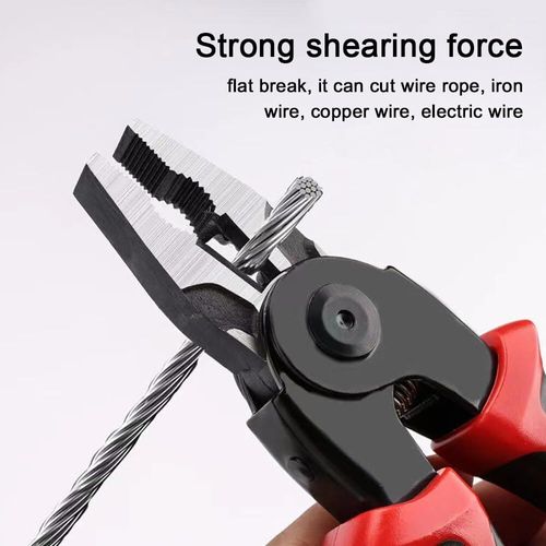 5 in 1 Versatile Heavy Duty Tool Kit, 5-PCS Plier Tool Set 5 in 1 Versatile Tool Kit Metal with Linesman Plier, Wire Stripper, Crimping Tools, Sheet Metal Shear
