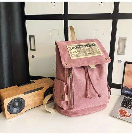 Canvas Backpack for Men and Women, 2025 New Model Large Capacity Travel Backpack, Simple School Bag for Middle School, High School, and College Students.