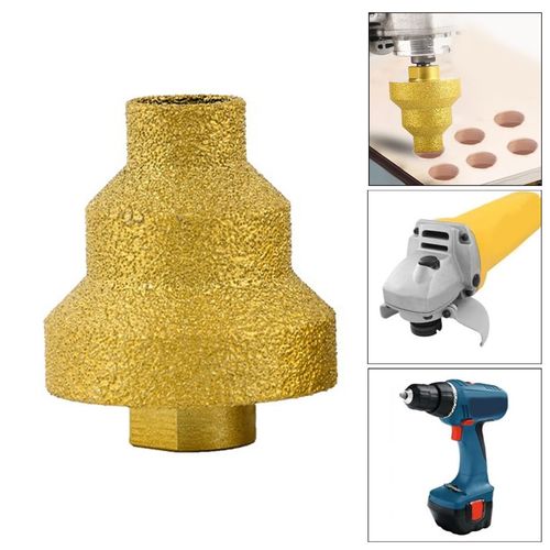 Diamond Beveling Chamfer Bit M10 Thread Angle Grinder Accessories Tile Bit