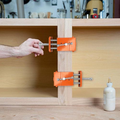 2 PCS aluminum panel frame clips for easy cabinet installation, suitable for DIY projects and professional cabinet work