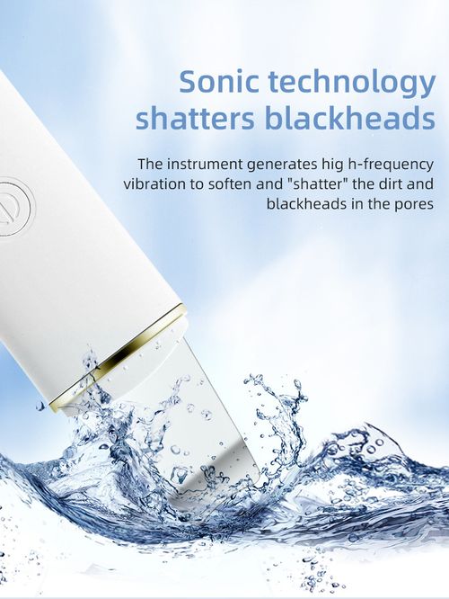Ultrasonic Skin Scrubber Spatula, Improved Remover, Pore Cleanser, Face Scraper, Extractor, Face Deep Cleaning Machine for Women and Men