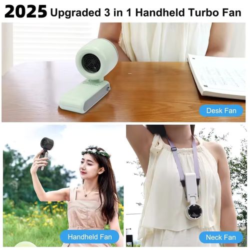 Portable mini fan 3600mAh rechargeable battery