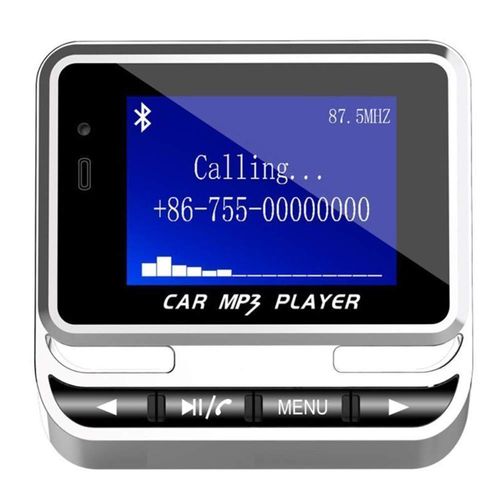 FM Transmitter, Bluetooth Wireless Radio Adapter Audio Receiver Stereo Music Tuner Modulator Car Kit with USB Charger, Remote Control