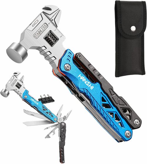 18 in 1 Pocket Multi Tool Knife with Spring-Action Pliers
