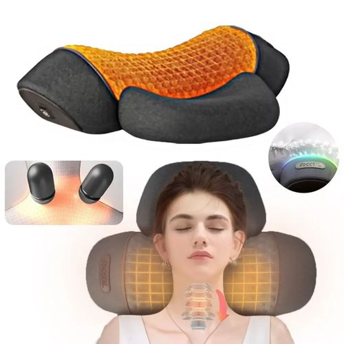 Massage Neck Hump- Fisiorest 3-in-1 Neck Massager Pillow for Shoulder Pain