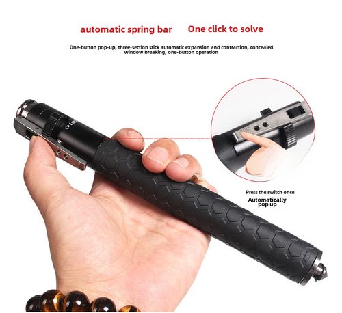 Personal defense telescopic baton