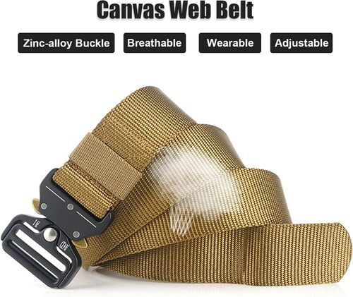3 Pack Simple Military Enthusiast Tactical Nylon Belts