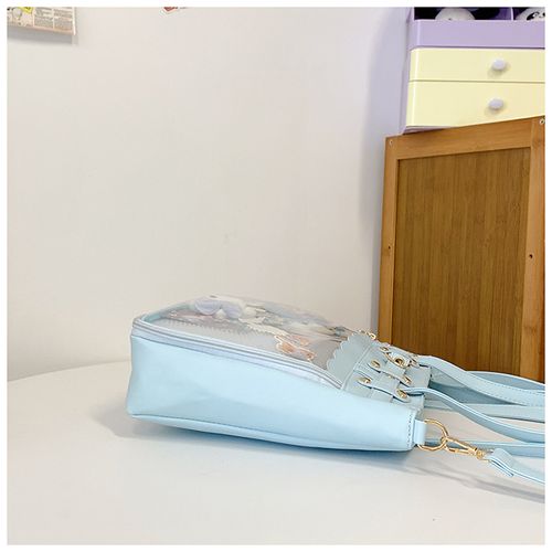 Women Purse Shoulder Bags Handbag Transparent Window DIY Messenger Bag Small Wallet Pendant