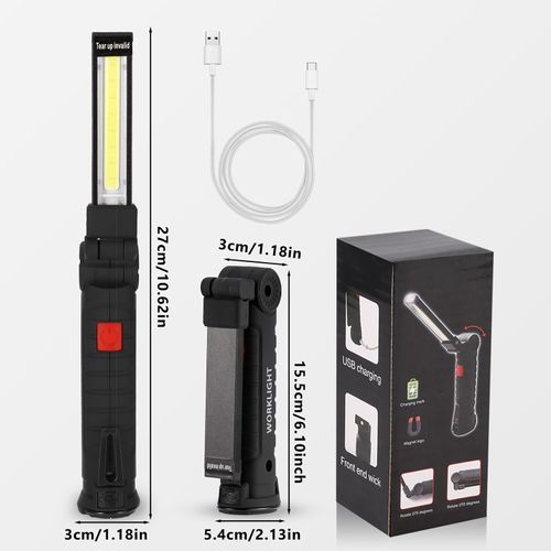 LED Work Light Torch Workshop Lamp COB Inspection Lights LED Camping Lantern Hand Lamp Camping Lamp for Car Repair, Workshop, Garage, Camping, Emergency Lighting