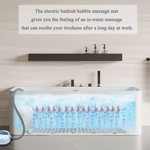 Electric Bathtub Bubble Massager, Relaxing Spa Mat with Body Water Massage