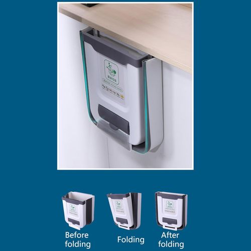 10L Kitchen Trash Can Trash Can Wall Mounted Trash Can Recycle Garbage Can Kitchen Garbage Bin Bathroom Cabinet Door
