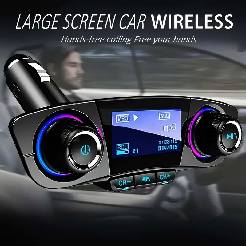 Car MP3 player card AUX Bluetooth receiver multi-function car USB music player hands-free call