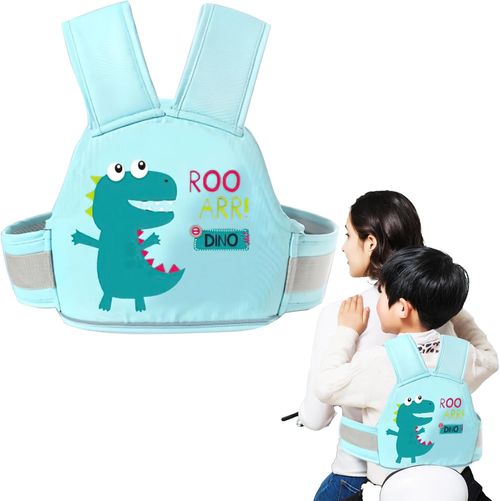Child Safety Harness Cartoon Kids Motorcycle Safety Harness Adjustable And Breathable Children Passenger Harness With Shoulders
