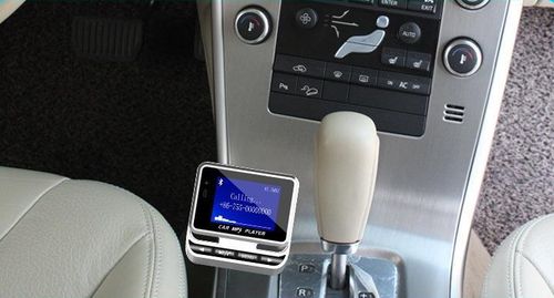 FM Transmitter, Bluetooth Wireless Radio Adapter Audio Receiver Stereo Music Tuner Modulator Car Kit with USB Charger, Remote Control