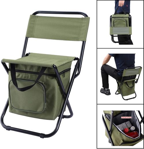 Portable Outdoor Folding Chair 3-in-1 Leisure Chair Outdoor Camouflage Pony Camping Fishing Ice Pack Chair