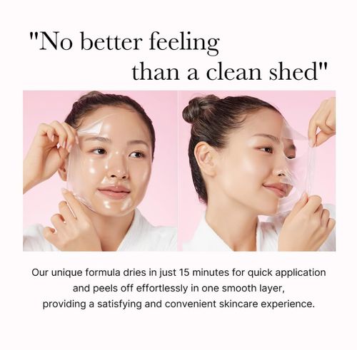 Collagen Overnight Wrapping Peel Off Facial Mask Pack - Elasticity & Hydration Care, Reduces Sagging & Dullness - Hydrolyzed Collagen For Glowing Skin