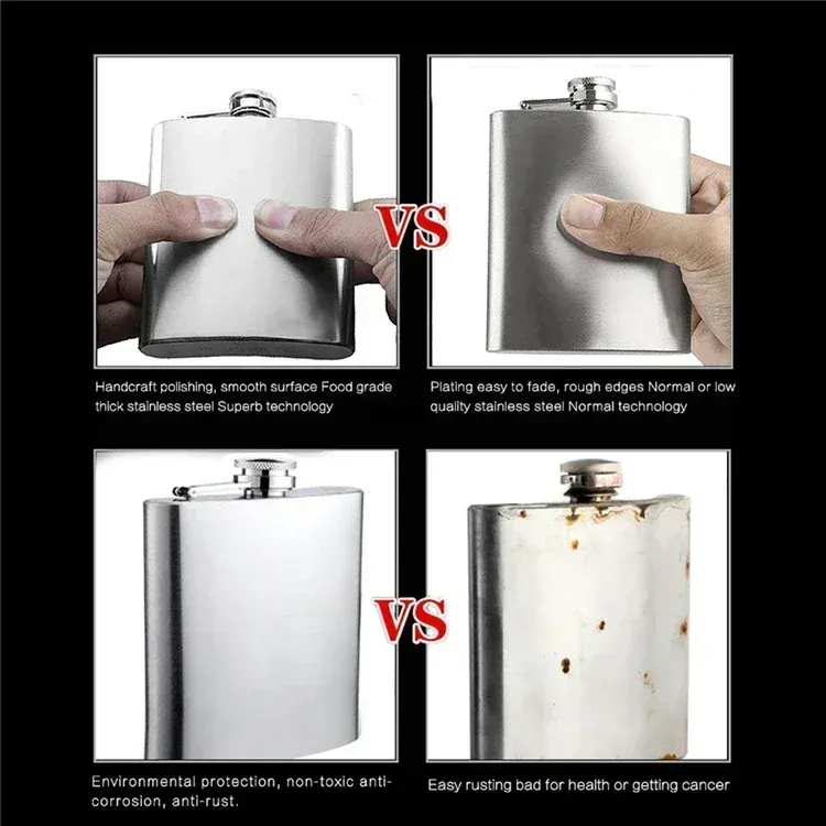 Carry-On Outdoor Portable Metal White Wine Bottle Set