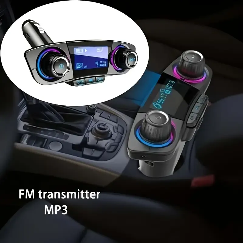 Car MP3 player card AUX Bluetooth receiver multi-function car USB music player hands-free call