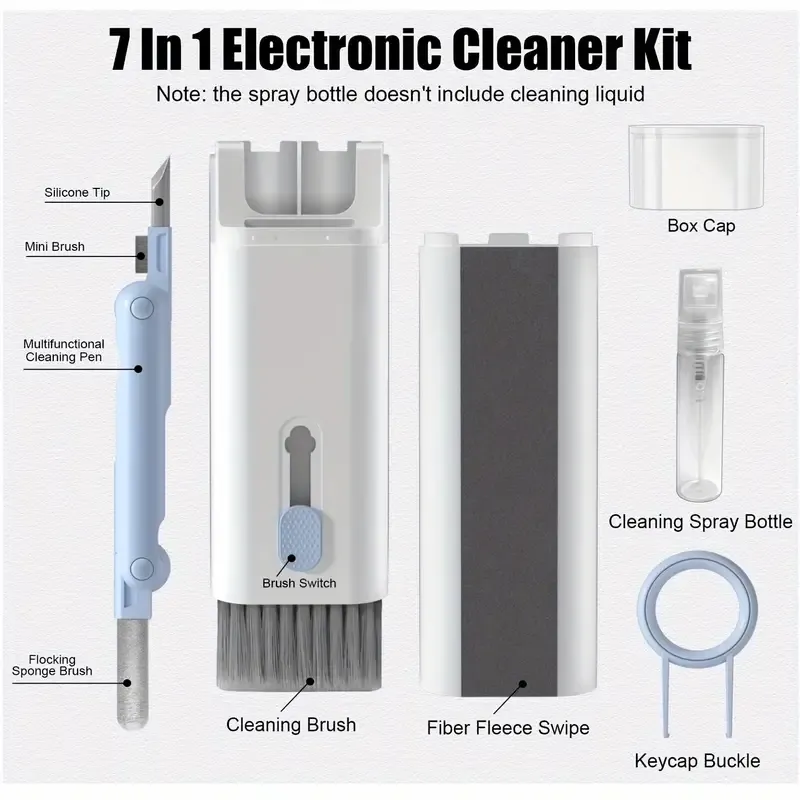 2pcs Seven-in-one Multifunctional Computer Keyboard Brush
