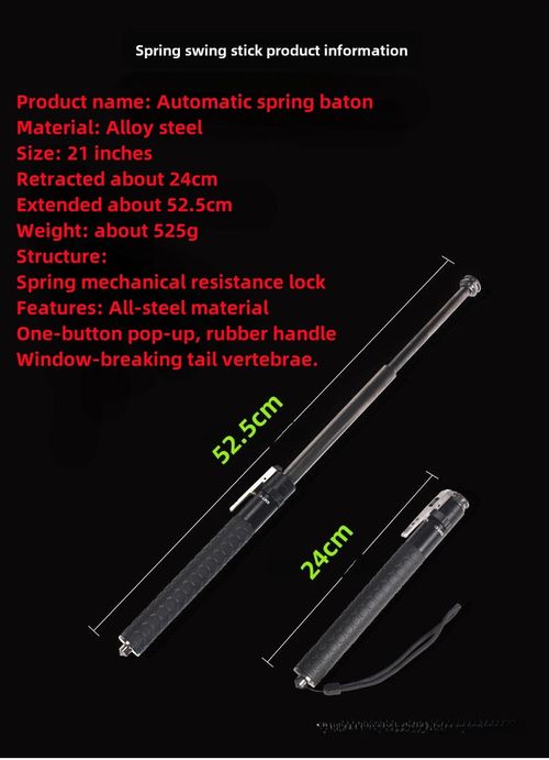 Personal defense telescopic baton