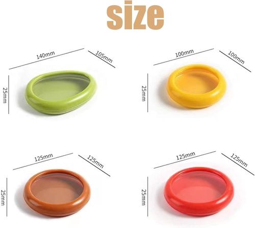 Silicone fruit storage box,Fruit and vegetable antioxidant storage box,Refrigerator silicone fruit and vegetable storage container set (4 pieces)
